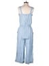 Ann Taylor LOFT 100% Lyocell Solid Blue Jumpsuit Size S (petite) - photo 2