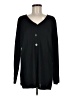 Fashion Bug Black Long Sleeve Blouse Size M - photo 1