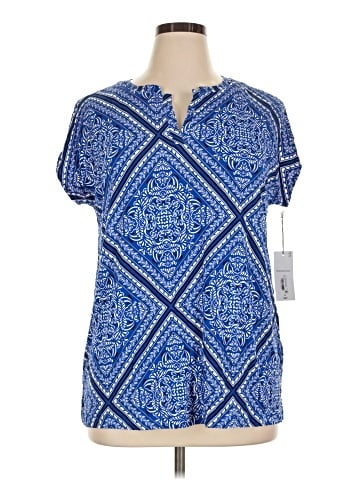 Liz Claiborne Short Sleeve Blouse (view 1)