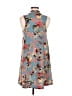 Angie Floral Blue Casual Dress Size M - photo 2