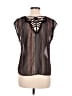 Imaginary Voyage 100% Polyester Black Sleeveless Blouse Size M - photo 2