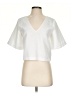 Vetta White Short Sleeve Blouse Size 0 - photo 1