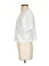 Vetta White Short Sleeve Blouse Size 0 - photo 5