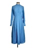 Ann Taylor 100% Polyester Solid Blue Casual Dress Size 00 (petite) - photo 1
