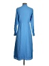 Ann Taylor 100% Polyester Solid Blue Casual Dress Size 00 (petite) - photo 2