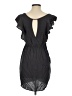 Lush 100% Rayon Solid Black Casual Dress Size S - photo 2