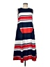 Unbranded 100% Polyester Stripes Blue Casual Dress Size M - photo 1