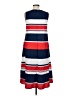Unbranded 100% Polyester Stripes Blue Casual Dress Size M - photo 2
