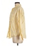 Only Stripes Yellow Long Sleeve Button-Down Shirt Size M - photo 5