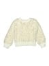 Design History Animal Print Ivory Pullover Sweater Size 2T - photo 1