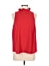 J.Crew 100% Polyester Red Sleeveless Blouse Size M - photo 1