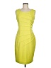Calvin Klein Solid Yellow Cocktail Dress Size 8 - photo 1