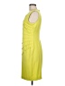Calvin Klein Solid Yellow Cocktail Dress Size 8 - photo 5