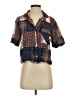 Unbranded Color Block Black Short Sleeve Blouse Size S - photo 1