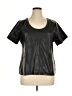 Ann Taylor 100% Polyester Black Short Sleeve Top Size XL - photo 1