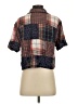 Unbranded Color Block Black Short Sleeve Blouse Size S - photo 2