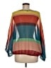 Cha Cha Vente 100% Polyester Color Block Orange 3/4 Sleeve Blouse Size M - photo 2