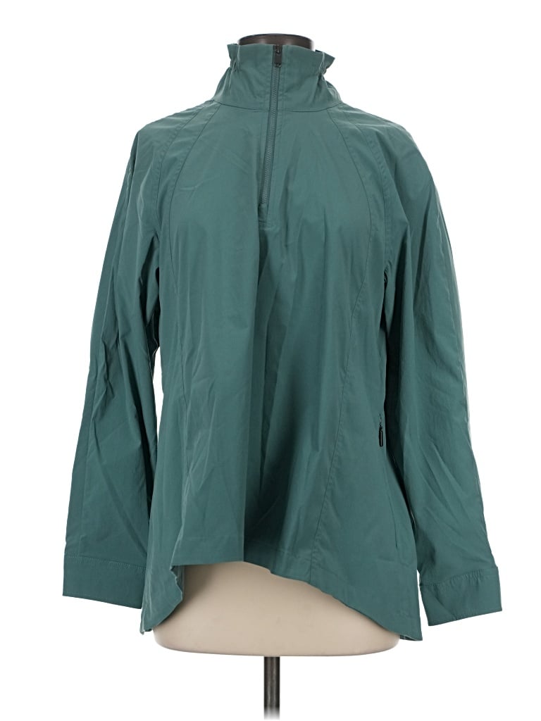 Pre-owned Athleta Track Jacket In Teal