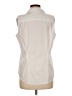 Talbots Outlet Ivory Sleeveless Button-Down Shirt Size M - photo 2