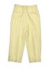 Bergati 100% Polyester Stripes Yellow Casual Pants Size 8 - photo 2