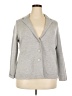 Talbots 100% Merino Wool Gray Wool Cardigan Size 2X Petite - photo 1