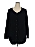 Catherines 100% Cotton Black Cardigan Size 1X - photo 1