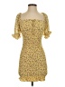 Forever 21 100% Polyester Yellow Casual Dress Size S - photo 1