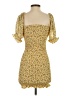 Forever 21 100% Polyester Yellow Casual Dress Size S - photo 2