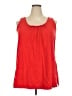 Woman Within Red Sleeveless Blouse Size 18 (L) - photo 1