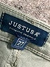 Just USA Solid Green Denim Shorts Size 27 waist - photo 3