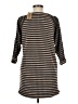 Karlie 100% Polyester Stripes Gray Casual Dress Size M - photo 2