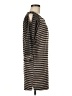 Karlie 100% Polyester Stripes Gray Casual Dress Size M - photo 4