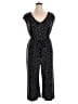 Tacera Polka Dots Black Jumpsuit Size 1X - photo 1