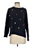 Lou & Grey for LOFT Hearts Black Pullover Sweater Size XS - photo 1