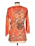 DressBarn 100% Polyester Orange 3/4 Sleeve Blouse Size L - photo 2
