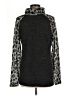 Brittany Black Animal Print Gray Turtleneck Sweater Size M - photo 2
