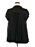 Lane Bryant 100% Polyester Black Short Sleeve Blouse Size 22 - 24 Plus - photo 2