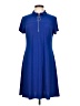 MSK Blue Casual Dress Size L - photo 1