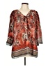 DressBarn 100% Polyester Orange 3/4 Sleeve Blouse Size L - photo 1