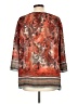 DressBarn 100% Polyester Orange 3/4 Sleeve Blouse Size L - photo 2