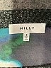 Milly 100% Silk Blue Long Sleeve Silk Top Size S - photo 6