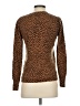 J.Crew 100% Cashmere Animal Print Brown Cashmere Pullover Sweater Size S - photo 2