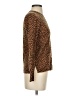 J.Crew 100% Cashmere Animal Print Brown Cashmere Pullover Sweater Size S - photo 4