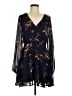Lulus 100% Polyester Floral Black Casual Dress Size M - photo 1