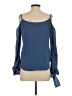 BCBGMAXAZRIA Blue Long Sleeve Blouse Size XS - photo 2