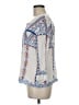 Pixley 100% Rayon Blue 3/4 Sleeve Blouse Size M - photo 5