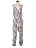 Parker Chevron-herringbone Ivory Jumpsuit Size M - photo 1