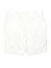 St. John's Bay Solid White Cargo Shorts Size 10 Petite - photo 2