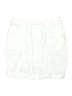St. John's Bay Solid White Cargo Shorts Size 10 Petite - photo 1