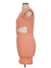 Almost Famous Solid Orange Cocktail Dress Size XL - photo 5
